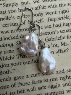 淡水パールピアス　アレルギー対応　 照り強　大粒