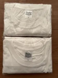ホワイト Tシャツ Lサイズ 2枚セット