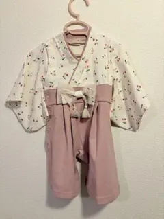 プティマイン petit main ベビー袴 女の子 70サイズ ロンパース