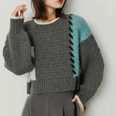 SENSE OF PLACE パッチワークセーター