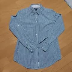 TOMMY HILFIGER チェック柄長袖シャツ M