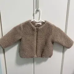 ボア ジップアップジャケット ベージュ80