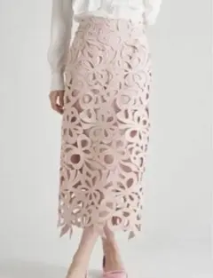 ピンク ロングスカート