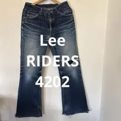 Lee RIDERS 4202 ベルボトム ブーツカット リペア済み 32インチ