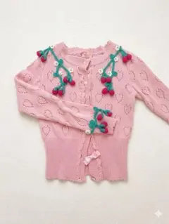 ★希少・初期タグAngelic Pretty いちごレース透かし編みカーディガンのサムネイル