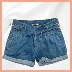 【訳あり・金具破損】KOTON デザイン デニムショートパンツ 36