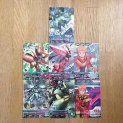 ガンダムトライエイジ　プルツー　キュベレイ　クィン・マンサなど　7枚セット　中古