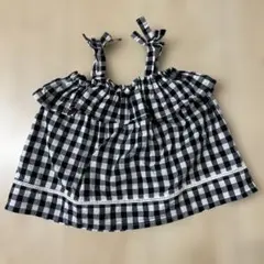 petit main チェック柄ワンピース 70