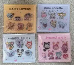 【即日発送】ナルミヤキャラクターズ ぷっくりシール セブンイレブン 4枚