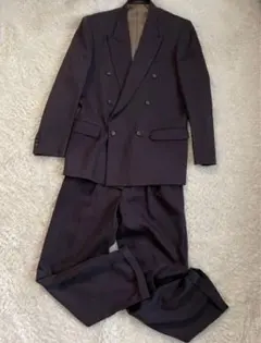 ブラウンカーキ ダブル ウールセットアップ スーツ 菅田将暉 ワイド