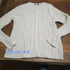WEEKEND MaxMara ケーブルニット セーター アイボリーのサムネイル