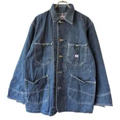 Lee　カバーオール　復刻　ハウスマーク　ロングL　首振りボタン　M