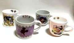 【未使用品】ディズニーリゾート スーベニアマグカップ4個セット 限定デザイン