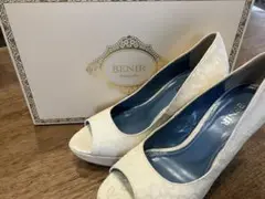 【定価32450円】23.5cm BENIR ウェディングシューズヒール12cm