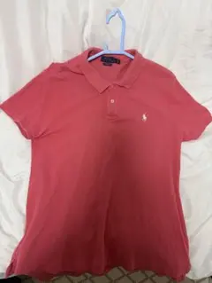 赤 ピンク ラルフローレン ポロシャツ