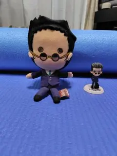 HUNTER HUNTER　レオリオ ぬいぐるみとミニフィギュアセット　一番くじ