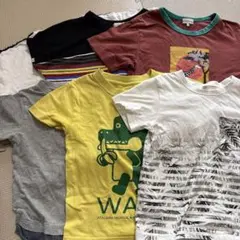 キッズ 半袖Tシャツ 6枚セット まとめ売り 120cm〜130cmのサムネイル