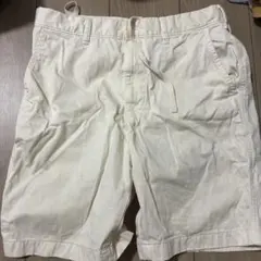 ホワイト ショートパンツ ウエスト紐付き