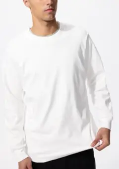 UNIQLO ユニクロ　ソフトタッチクルーネック　ホワイト　XLサイズ　ロンT