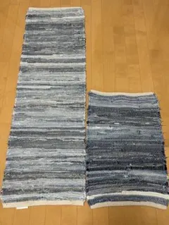 デニムラグ　RECYCLE FABRICS2枚セット