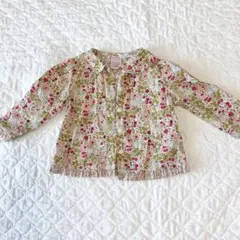12-18m フラワープリント　シャツ/ 女の子