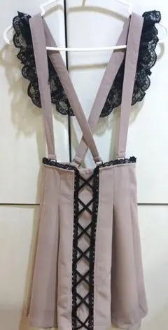 ROJITA　ロジータ　サスペンダー　レースアップスカート　ピンクのサムネイル