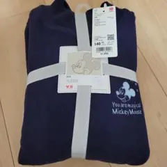 UNIQLO ディズニーホリデーフリースセット 140 ネイビー