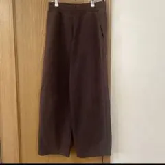 ユニクロ　ユニクロＣ　スウェットワイドパンツ　ダークブラウン　Ｓ