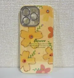 iPhone15 pro iPhoneケース　ラインストーン　キラキラ　花柄