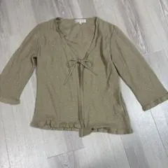 KUMIKYOKU PRIER ベージュカーディガン サイズ2