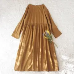 アーバンリサーチドアーズ　前後2WAY切替コットンワンピース　ブラウン