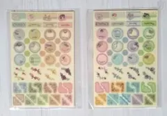 【未使用品】シール カレンダー・スケジュール帳用 クラフト 12シートセット