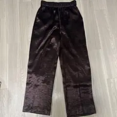 JEANASIS ブラウン サテンパンツ Fサイズ