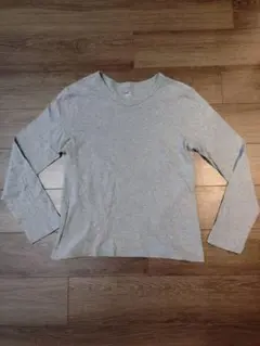 グレー 長袖カットソー Lサイズ 100%コットン threedots.comのサムネイル