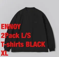 【XL】ennoy 2Pack L/S T-Shirts BLACKのサムネイル