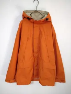 90年代　美品　ユニクロ　マウンテンパーカー　メンズM　オレンジ　紺タグ