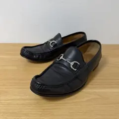 GUCCI グッチ　ホースビット　ローファー　6.5サイズ　ブラック　レザー