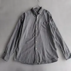 UNIQLO ユニクロ フランネルシャツ グレー Lサイズ ネルシャツ 無地