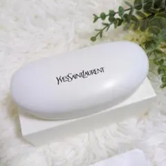 【美品】イヴサンローラン YSL メガネケース 小物入れ ホワイト
