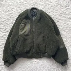 MELANGE ボア　長袖　フライト　MA-1 ジャケット