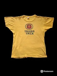 C中ランタグ! 60s CHAMPION 染み込みTシャツ Lサイズ ビンテージ