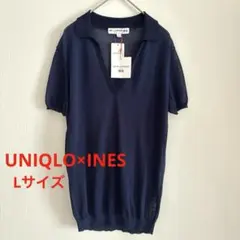 【新品】UNIQLO×INES ライトスキッパーセーター シアー ネイビー L