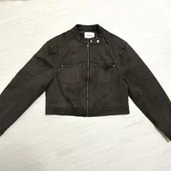 美品 aju 韓国 brown スエードジャケットヴィンテージ Y2K