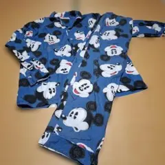 o*a様 ミッキーマウス柄ブルー長袖パジャマ