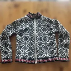 エルエルビーン　ニット　カーディガン　肉厚　ノルディック　ジップ