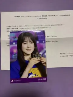 乃木坂46 ライブ会場撮りおろしプレミアム生写真 鈴木佑捺