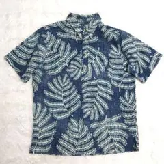 【良品】レインスプーナー　reyn spooner　アロハシャツ　ネイビー　XL