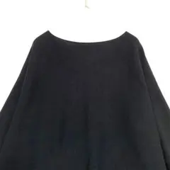 ロペピクニック　ボートネック ドルマンスリーブニット　黒　38 / M