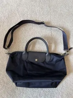 新品未使用品　ロンシャン　ハンドバッグ ネイビー