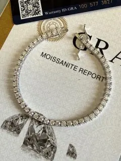 MOISSANITE GRA モアサナイト テニスブレスレット 3mm - メルカリ